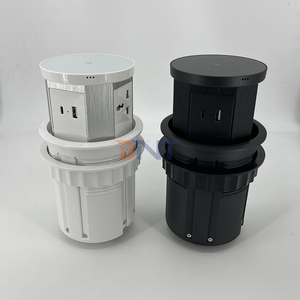 Escritorio de oficina inteligente Enchufes personalizados 110V/220V toma de corriente de cocina emergente con puerto USB y carga inalámbrica - Product Image 1