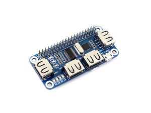Waveshare Raspberry Pi Zero WH pacchetto D Kit di sviluppo con HUB USB HAT adattatore di alimentazione Micro SD Card - Product Image 6
