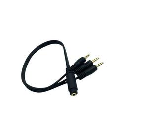 1FT Gold Plated 3.5mm (1/8&quot;) TRS Female to 3 X 3.5mm (1/8&quot;) Stereo Jack Male 1 <strong>Input</strong> 3 <strong>Output</strong> Stereo <strong>Audio</strong> AUX Splitter <strong>Cable</strong>