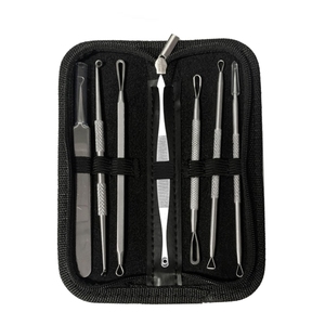 7 in <strong>1</strong> Pimple Blackhead Remover Tool Pimple Extractor Kit Face Beauty Tools Black Dots Cleanser Acne Blemish Remover <strong>Needles</strong> Set