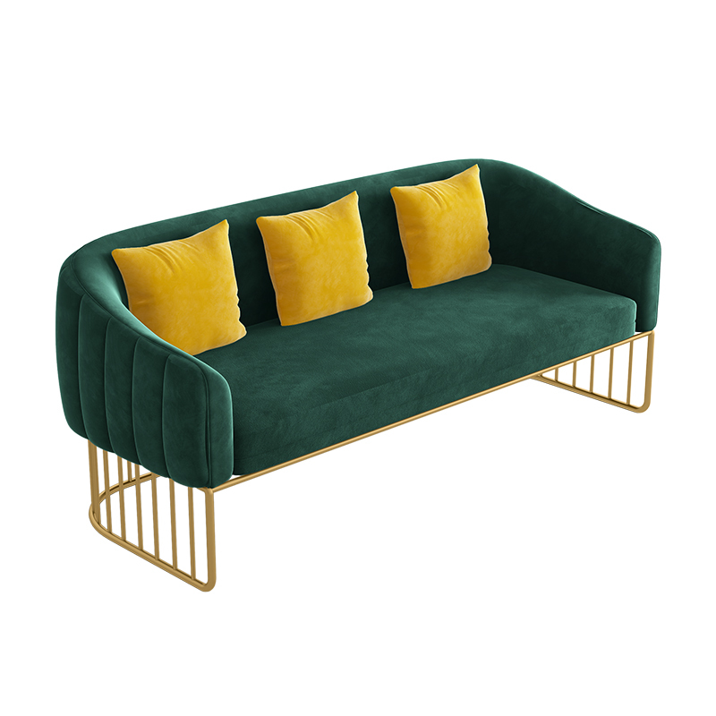 Three-seat sofa dark green