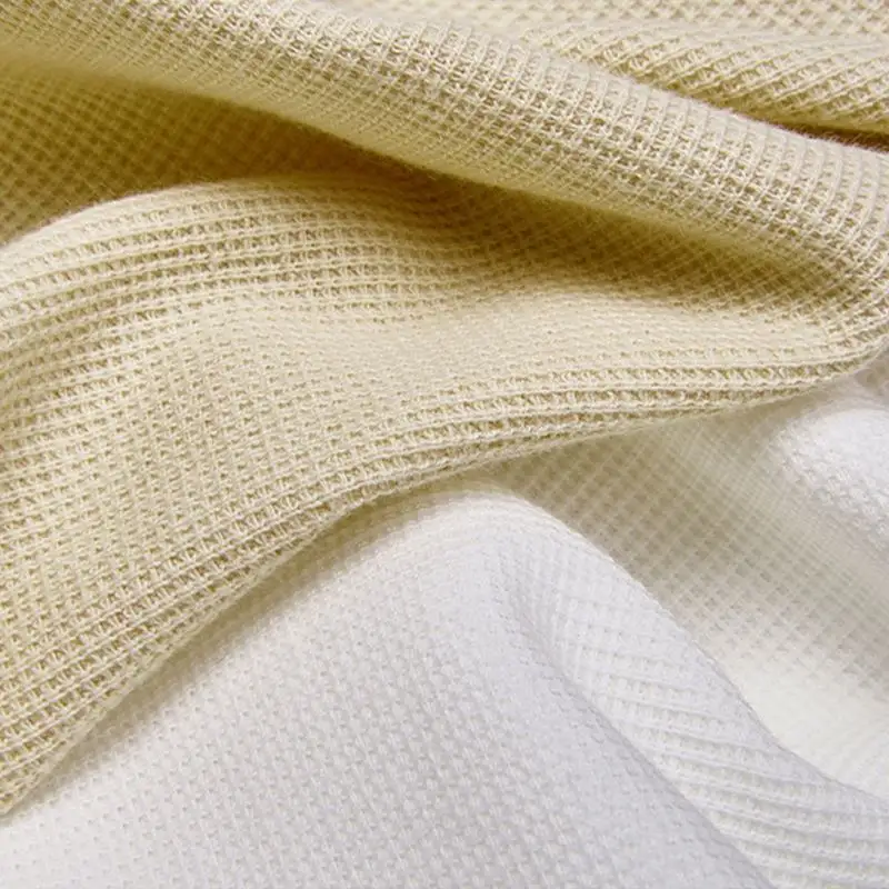 Maatwerk Groothandel Tc/Cvc 70% Polyester 30% Katoen Biologisch Sweatshirt Custom Gebreide Wafel Stof Voor Hoodie