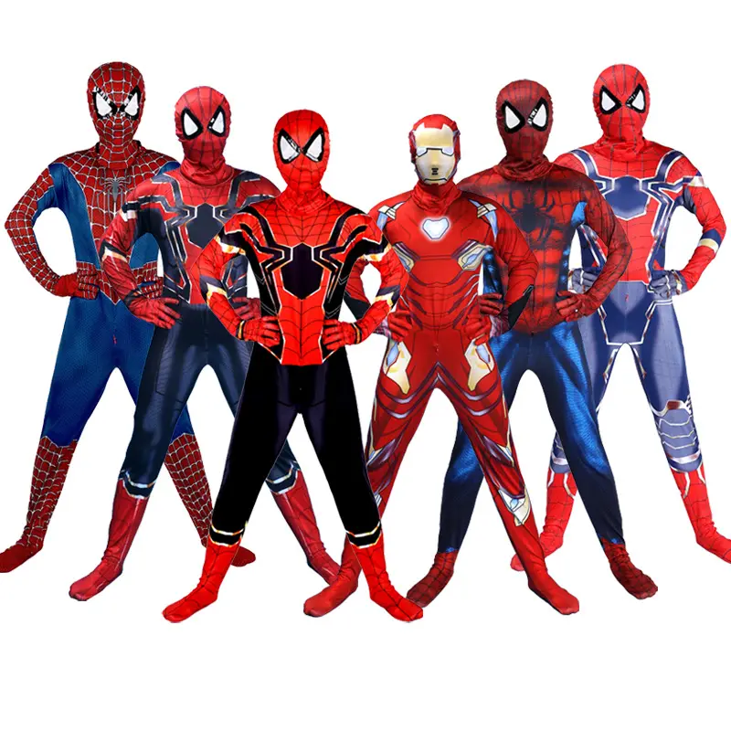 Hersteller Kinder Halloween Cosplay Bodysuit Stahl Spider Performance Kostüm