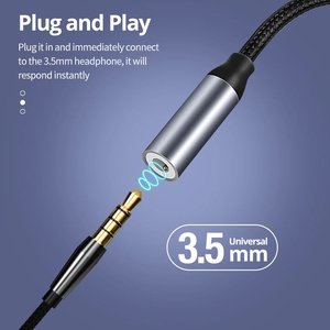 USB C至3.5毫米音频适配器usb-c Aux插孔有源耳机插孔适配器充电器电缆 - Product Image 4