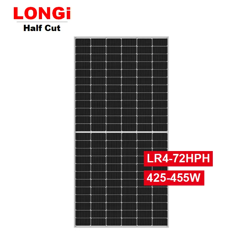 GTJ-106 LONGI 435W Solar Panels Black Frame 440W 445W 450W Mono Solar Panel Price LR4-72HPH-440M Series Hot Sell in Thailand