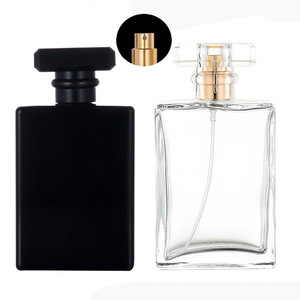 Empty Glass Perfume Spray Bottle Rectangular 30ml Perfume Bottle Custom Packaging Glass Bulk with <strong>Box</strong> 50ml <strong>100</strong> <strong>ml</strong> - Product Image 4