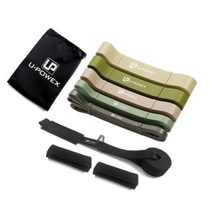 2024 nuevo color personalizado ejercicio bandas de bucle látex elástico Pull Up Band Set con gancho de puerta - Product Image 1