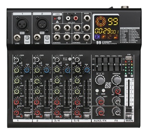 6 kanal Phantom 48V MR400 DSP dijital çoklu efekt İşlemci gücü Mini ses mikseri - Product Image 6