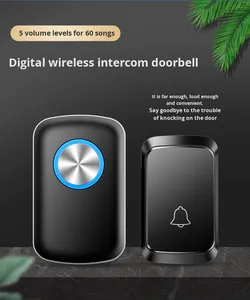Hot bán không dây nhà chuông cửa siêu dài phạm vi One-to-One điện tử chuông cửa điều khiển từ xa thông minh người cao tuổi bệnh nhân cuộc gọi - Product Image 2