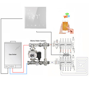 HY608 Wifi büyük LED ekran Tuya Alexa ses kontrolü dijital haftalık programlanabilir isıtma termostatı - Product Image 5