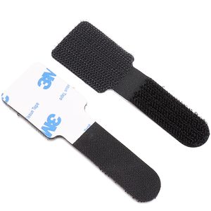 Gancho de almacenamiento de cables y tira de bucle 3M Gancho y lazo Cable Tie Nylon Sticky-Back Cord Organizador Relasable Gancho y correa de cable de bucle - Product Image 5