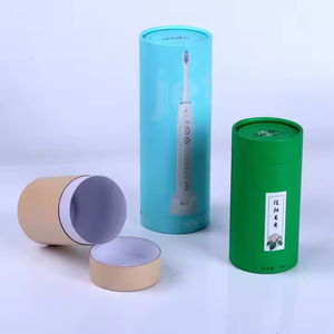 กล่องของขวัญกระดาษคราฟท์กระดาษน้ำตาลกล่องใส่ดอกไม้ทรงกลมเกรดสูงพร้อมถังกอดสำหรับบรรจุภัณฑ์น้ำหอม - Product Image 2