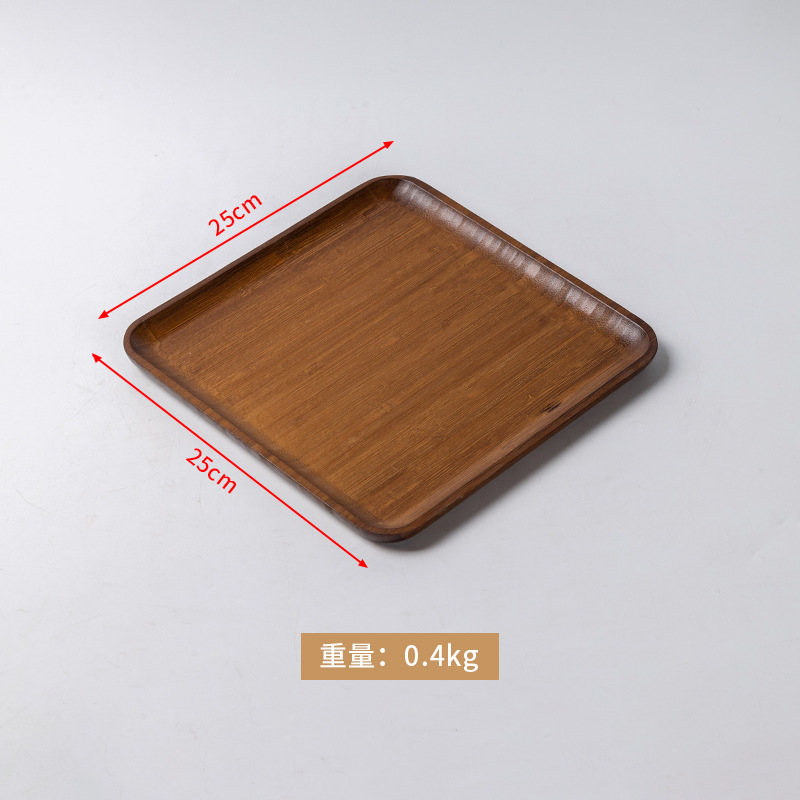 Walnut wood color, square shape, 25*25*1.5 cm