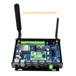 RPI Industrial IoT Mini-Computer basierend auf Raspberry Pi Compute Modul 4 (NICHT enthalten),PoE,5G/4G, Metall gehäuse, Lüfter - Product Image 1