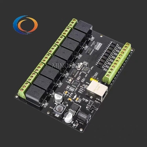 Módulo de relé de red de 8 canales Interruptores de controlador de acceso IP/ Ethernet Transmisión Modbus TCP