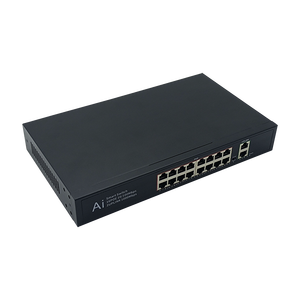 18-port PoE anahtarı, 16*10/100Base-T(X) PoE ve 2*10/100/1000Base-T(X) Uplink portunda IEEE802.3 Af/ - Product Image 3