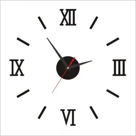 Роскошные настенные часы «сделай сам», римские цифры для украшения дома, 3d часы с цифрами