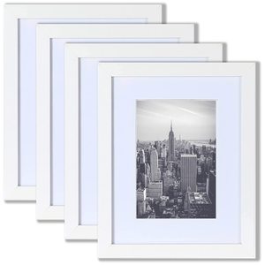 マット付き5x7またはマットなし8x10を表示壁の装飾用の8x10コラージュブラックフレーム5x7額縁MDF木製フォトフレーム - Product Image 4
