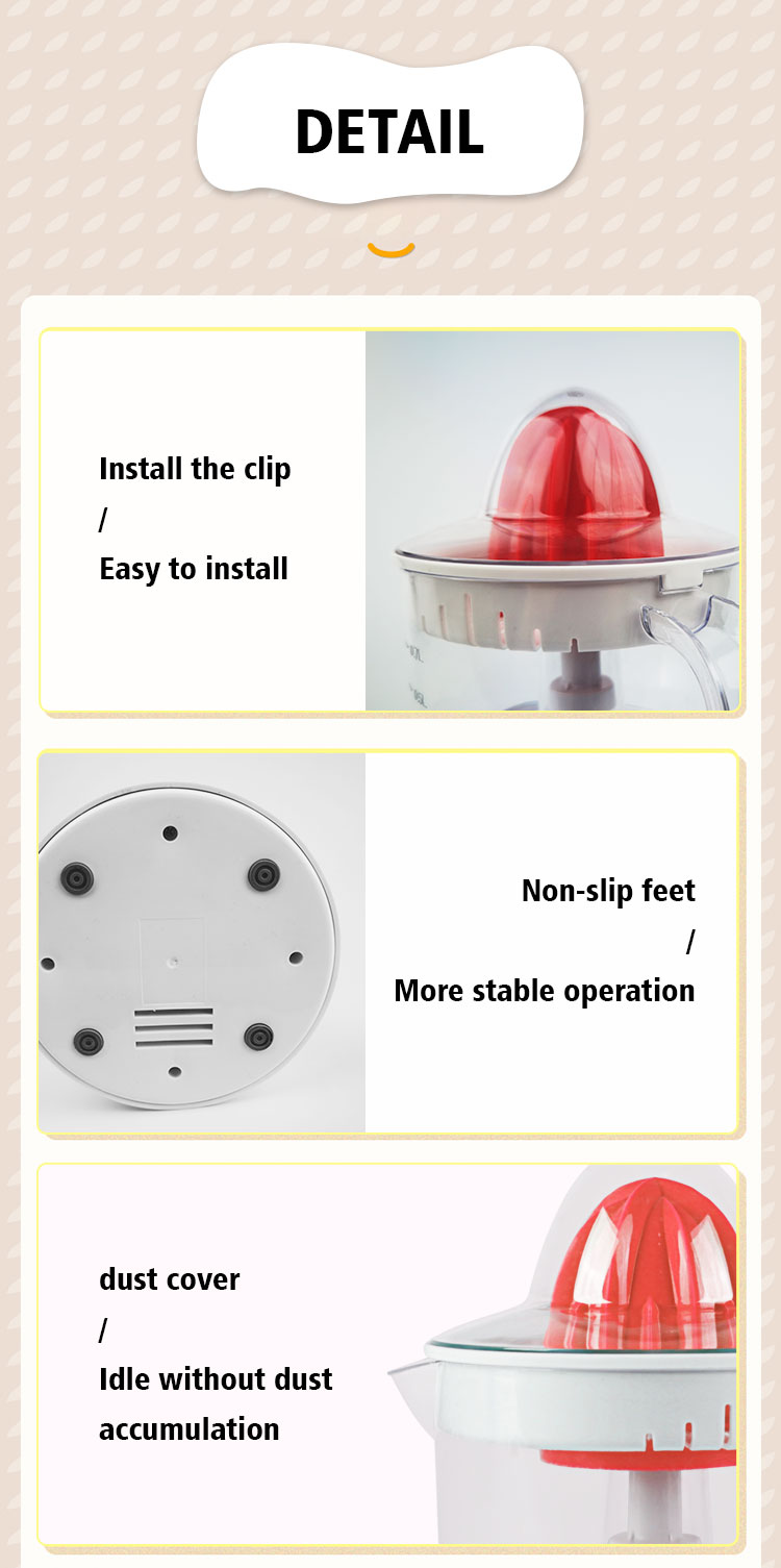 citrus juicer machine electric press orange juicer 0.7L Capacity Portable kitchen appliance