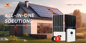 Sunergy 3KW-25KW家用混合太阳能系统 | 带安装的锂电池套件 | 太阳能系统模块价格表