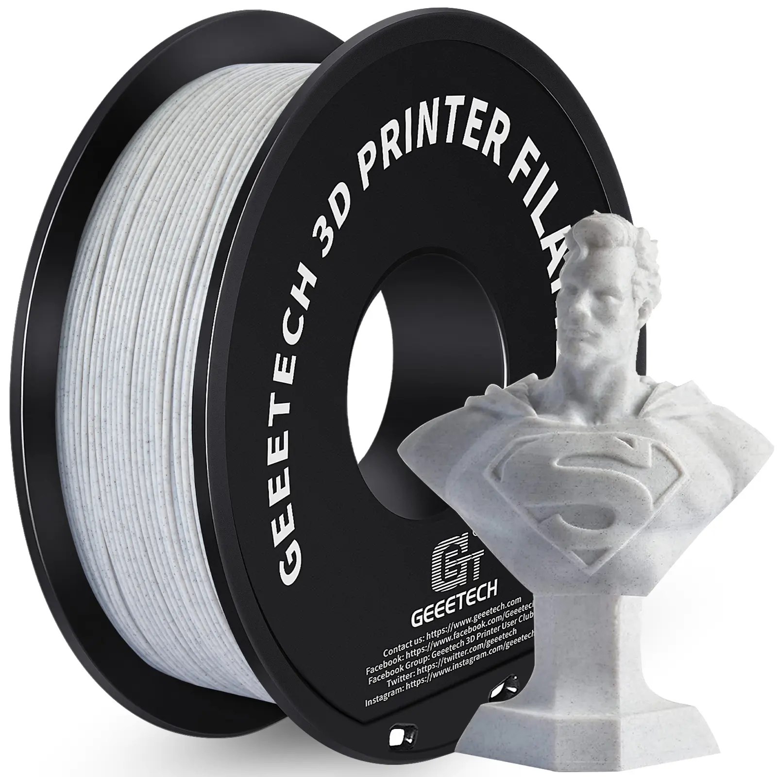 Geeetech 브랜드 새로운 쉬운 인쇄 높은 신뢰성 1kg 플라 1.75 3mm 재료 수입 플라 플라스틱 과립 3d 인쇄 필라멘트