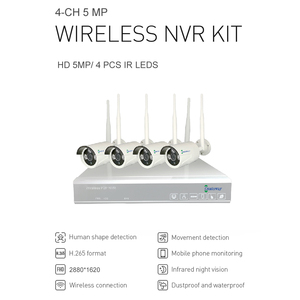1080p impermeável bala CCTV sistema interior/exterior sem fio <span class=keywords><strong>4</strong></span> canais NVR kit visão noturna CMOS sensor HDD armazenamento de dados opções