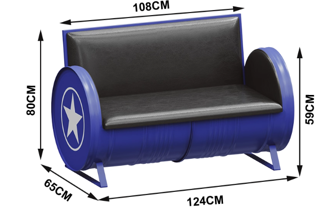 Divano doppio 124*65*80