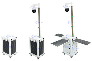 Solución de vigilancia de cámara de red de remolque de seguridad de despliegue rápido con energía solar todo en uno para sitios de construcción - Product Image 2