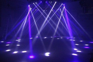 Baisun marka gece kulübü Sharpy Dj ekipmanları 4 adet 10W RGBW 4in1 LED ışın hareketli kafa ışık - Product Image 5