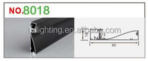 Alüminyum süpürgelik Led profil 1m 2m 3m profil Led alüminyum özelleştirilmiş Led şerit alüminyum profil konut tutucu kapak