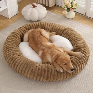 Hot Sale Haustier bett mit neuem Design Winter Warm Donut Nest Maschinen wasch bar Solid Cord für kleine mittelgroße Katzen Hunde - Product Image 2