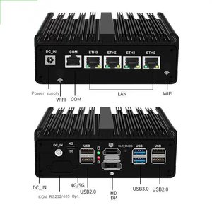 Fanless Mini <strong>PC</strong> with Intel N150, 4x <strong>2</strong>.5G LAN DDR5/NVMe 4G/5G PfSense/OPNsense HD/DP AES-NI - Product Image 4