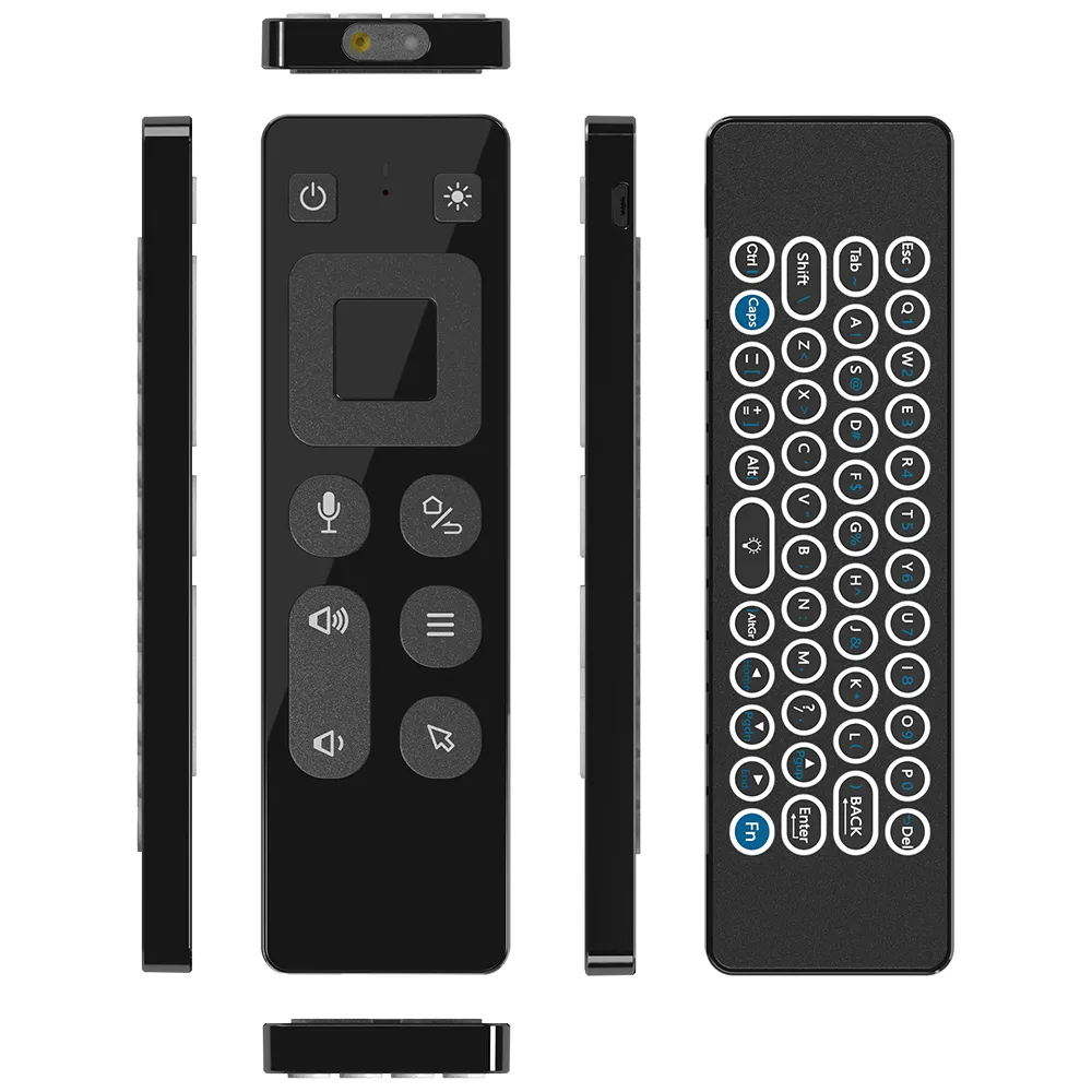 T9 hava fare ses kontrolü jiroskop IR öğrenme oyunu 2.4GHz kablosuz Mini klavye için akıllı uzaktan Android TV kutusu Tablet PC