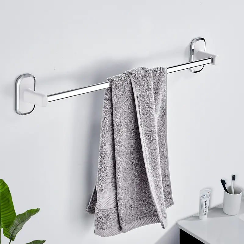 Bath door minimalist metal adhesive stainless steel bathroom for towel storage shelf towel holder bars wall mounting towel rack