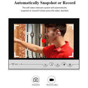 9-Zoll-WIFI-Video-Türsprechanlage Gegensprechanlage Tuya Smart Türklingel kamera APP-Fernbedienung Home Door Bell Entry System für Villa - Product Image 6