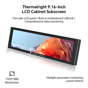Thermal right IPS Vollfarb-TV-<span class=keywords><strong>LCD</strong></span>-Bildschirm 9,16 Zoll PC-Gehäuse Sekundäre Bildschirm unterstützung DIY-Video - Product Image 3