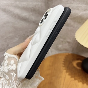 MAXUN özel 3D bulut düz renk iPhone durumda 15 için buzlu Pro Max Xr 15Pro 13 14 Xs kılıfları Diy renk kapak geri - Product Image 3