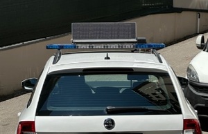 75cm Hi-Intensity <strong>LED</strong> <strong>Programmable</strong> Info Sign for Vehicles Amber or Red <strong>LEDs</strong> Foldable Panel - Product Image 5