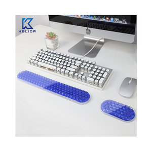 Teclado de ratón de Gel personalizado de fábrica, reposamuñecas, teclado de ordenador, ratón, soporte de muñeca, alivio del dolor, alfombrilla de ratón antideslizante de tacto fresco - Product Image 1