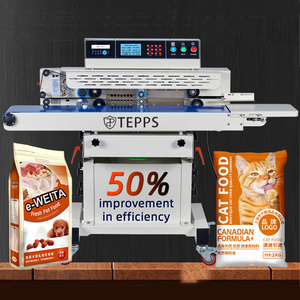 Smart Continuous Band Vakuum verpackungs maschine Stickstoff Gas Flush Halbautomat ische Vakuum Lebensmittel Getränke