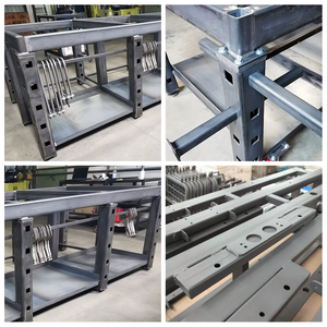 OEM定制大钢桌架激光切割钣金零件/不锈钢家具金属架焊接制造 - Product Image 2