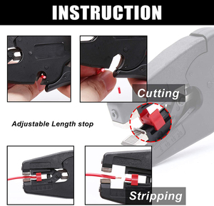 YUHANG 5-20mm/(0.25-0.75Inch) Automatic Wire Stripper <strong>Cutter</strong> 2-in-1 Heavy <strong>Duty</strong> Nylon Tool OEM Customizable for DIY Wire - Product Image 5