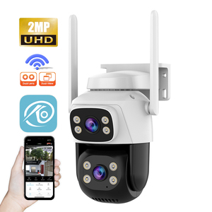 Outdoor Waterproof Wifi PTZ <strong>Camera</strong> Dual Lens Color Night Vision Wireless Dome Bullet Linkage <strong>Camera</strong> <strong>IPC</strong> 1080P 2MP CCTV <strong>Camera</strong> - Product Image 1