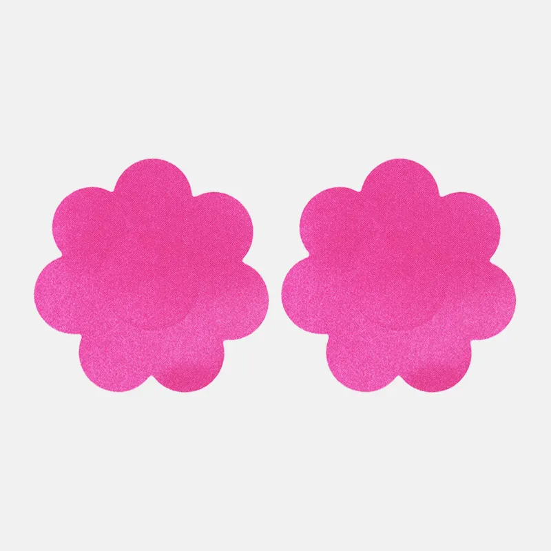 Women's Multi-Color Disposable Satin Nipple Cover Invisible Self-Adhesive Breast Pasties Sexy Intimates Accessory Flower Shape