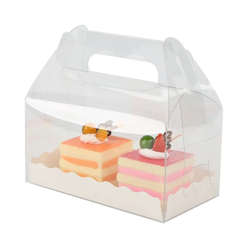 Горячая Распродажа, Кондитерская коробка для выпечки, пластиковая прозрачная портативная чашка для маффинов, коробка для мороженого, торта, для десертов