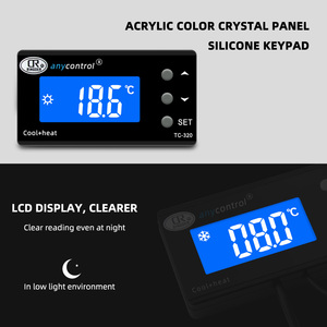 New Display Resolution 0.1digital Aquarium Thermostat <strong>PID</strong> Temperature <strong>Controller</strong> Waterproof <strong>Sensor</strong> Outlet Aquarium Heater Cooler - Product Image 5