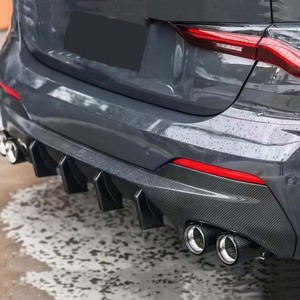 แผ่นกระจายแสงด้านหลังแบบลิปกลอสปอยเลอร์สำหรับ BMW 4ชุด G22 G23คูเป้2021 + F สไตล์แห้งคาร์บอนไฟเบอร์ - Product Image 5