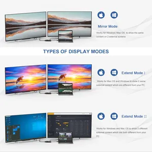Wavlink USB3.0 to DVI <strong>VGA</strong> Display Adapter 1080P Multiple Monitor Video Adapter Video Card for Multi-screen Mirror Display - Product Image 3