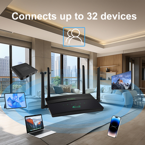 1200Mbps dual band KuWFi enterprise cat9 speed wireless modem 32 devices 4g wifi lte router for <strong>networking</strong> - Product Image 3