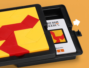 Juego de bloques de construcción de Tangram educativo interactivo, juego de lógica, tarjetas de desafío, juego de mesa, rompecabezas, juguete para chico - Product Image 5